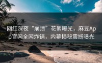 网红深夜“崩溃”花絮曝光，麻豆App官网全网炸锅，内幕揭秘震撼曝光